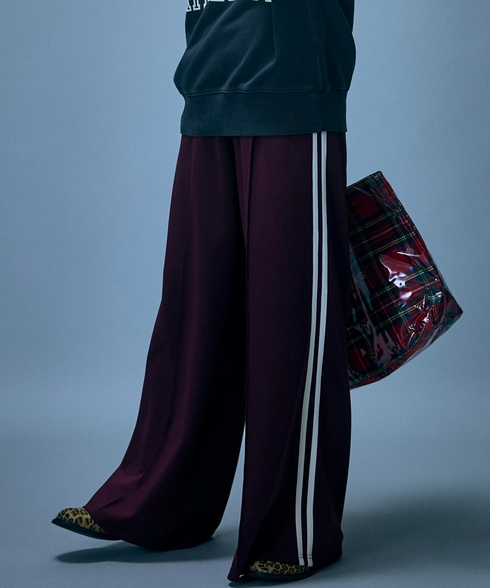 ワイドシルエットトラックパンツ　大きいサイズ　GEVS.
