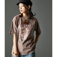 綿100％ピグメント染グラフィックプリントTシャツ　大きいサイズ　GEVS