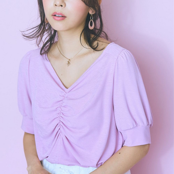 ハートネックデザイントップス 大きいサイズ marun【アリノマ/Alinoma】 ハートネックデザイントップス 大きいサイズ marun【アリノマ/Alinoma】