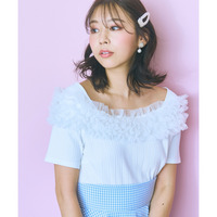 テレコリブチュールトップス　大きいサイズ　marun