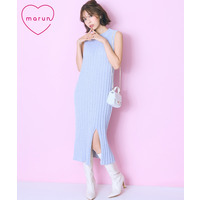リブモールニットワンピース　大きいサイズ　marun