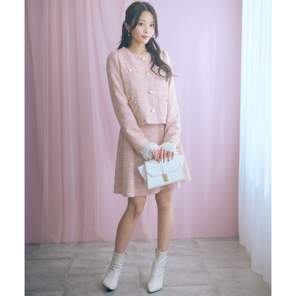 袖口オーガンジー使いデザイントップス 大きいサイズ marun28