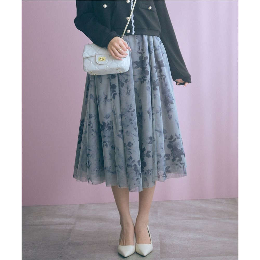 フラワーチュールスカート 大きいサイズ marun1