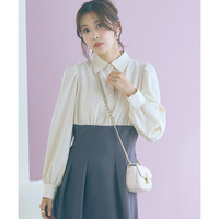 ブラウスドッキングワンピース 大きいサイズ marun