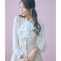 ツイード調ジレチュニック 大きいサイズ　 marun