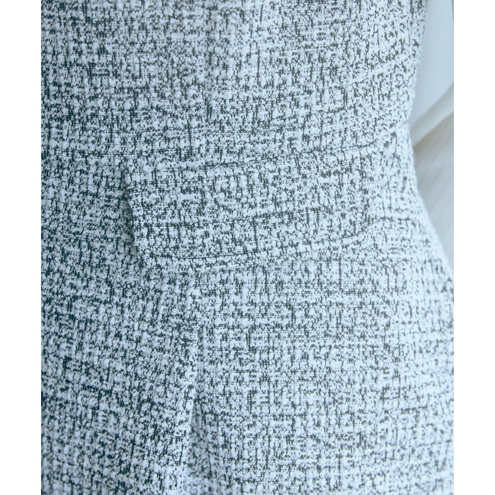 ツイード調ジレチュニック 大きいサイズ marun14