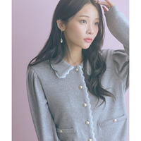 金ボタンショート丈カーディガン 大きいサイズ marun