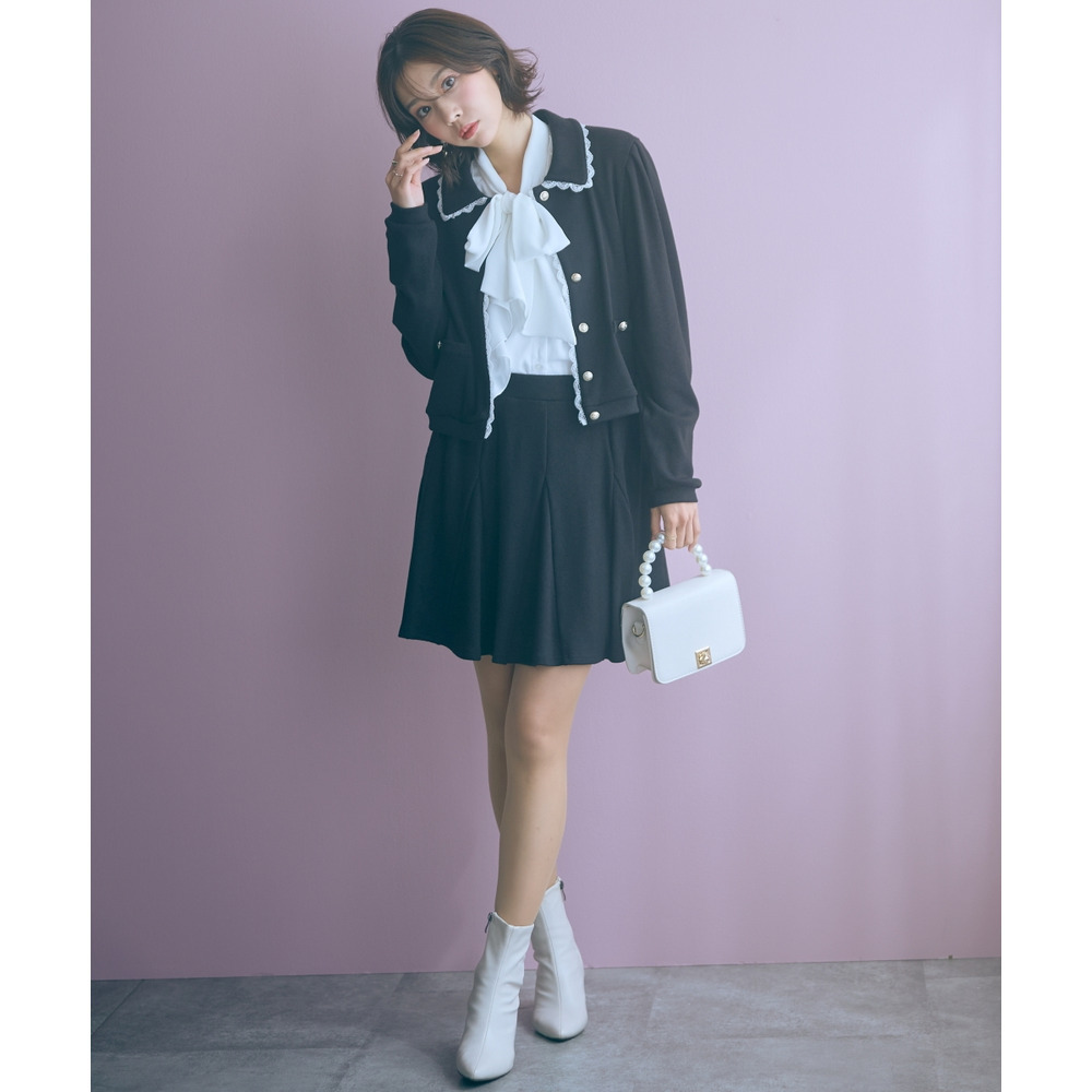 金ボタンショート丈カーディガン 大きいサイズ marun10