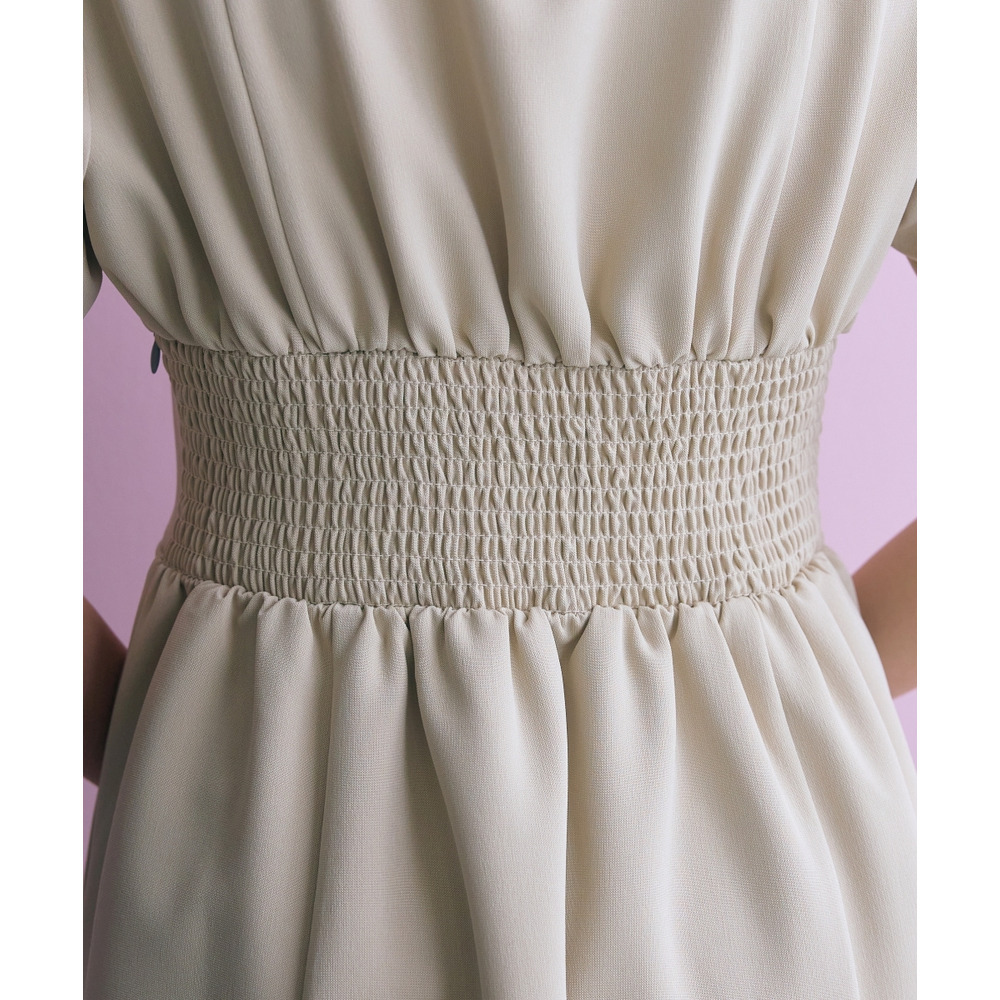 ヨークレース切替ワンピース 大きいサイズ marun15