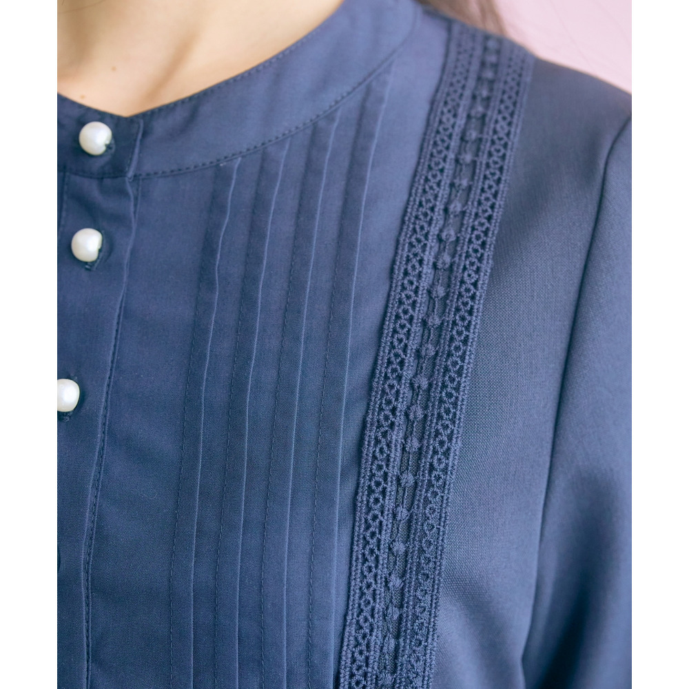 ヨークレース切替ワンピース 大きいサイズ marun19