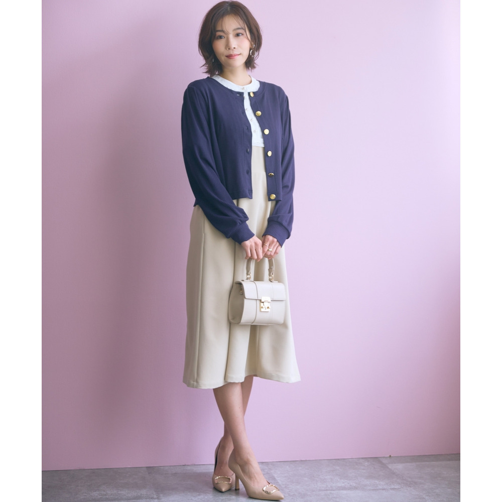 ヨークレース切替ワンピース 大きいサイズ marun26