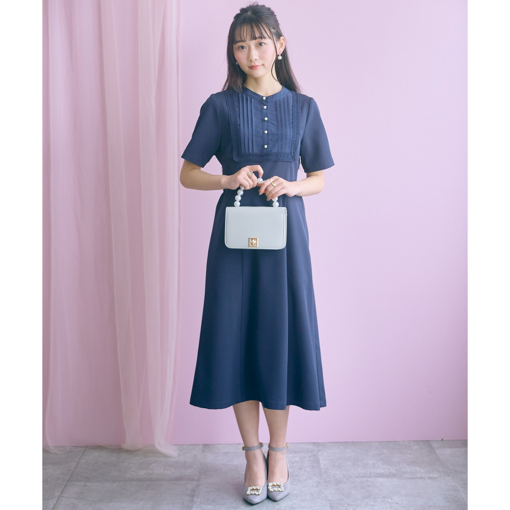 ヨークレース切替ワンピース 大きいサイズ marun1