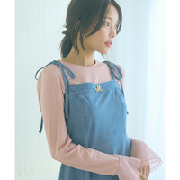 カットデニムキャミワンピース　大きいサイズ　marun