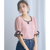 袖リボンカットソー　大きいサイズ　 marun