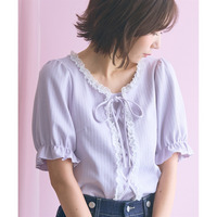 編み上げデザインカットソー　大きいサイズ　 marun