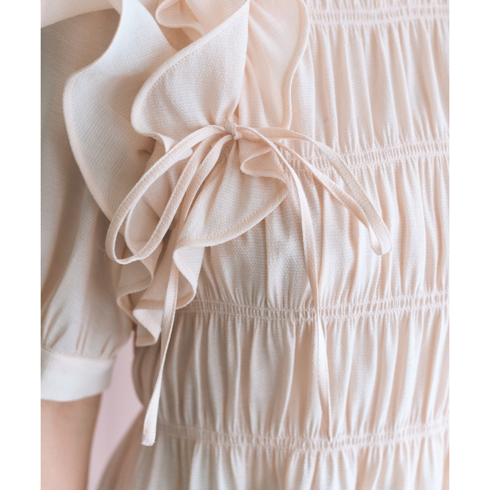 ギャザーフリルトップス 大きいサイズ marun14