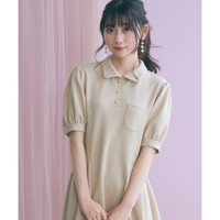 Aラインポロワンピース　大きいサイズ　marun