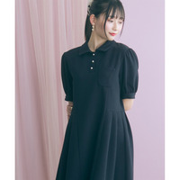 Aラインポロワンピース　大きいサイズ　marun