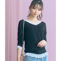 カシュクール風レースアソートカットソートップス　大きいサイズ　marun