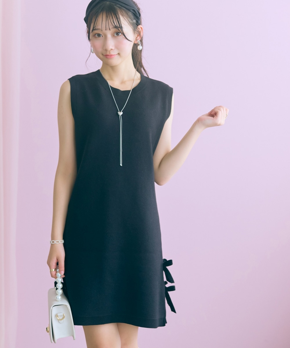 ジャガードニットショート丈ワンピース　大きいサイズ　marun