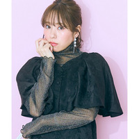 ジャガードフリルワンピース　大きいサイズ　marun