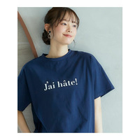 大きいサイズ　ルーズシルエットロゴプリントTシャツ（miclat）