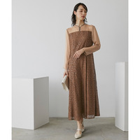 【結婚式・パーティー・オケージョンドレス】スパンコールレース使いデザインワンピースドレス 大きいサイズ　Callarus