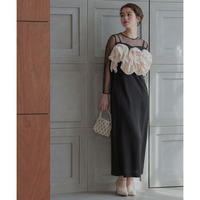 【結婚式・パーティー・オケージョンドレス】カットジャガードビスチェデザイン2WAYワンピースドレス 大きいサイズ　Callarus