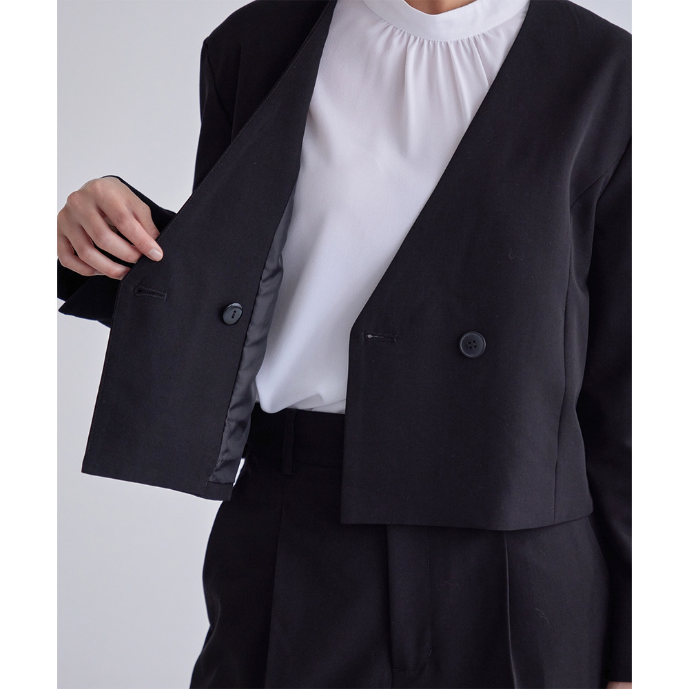 【入学式・卒業式・フォーマル】デザインショートジャケットパンツセットアップスーツ(ジャケット+ジレ+パンツ) 大きいサイズ Callarus15