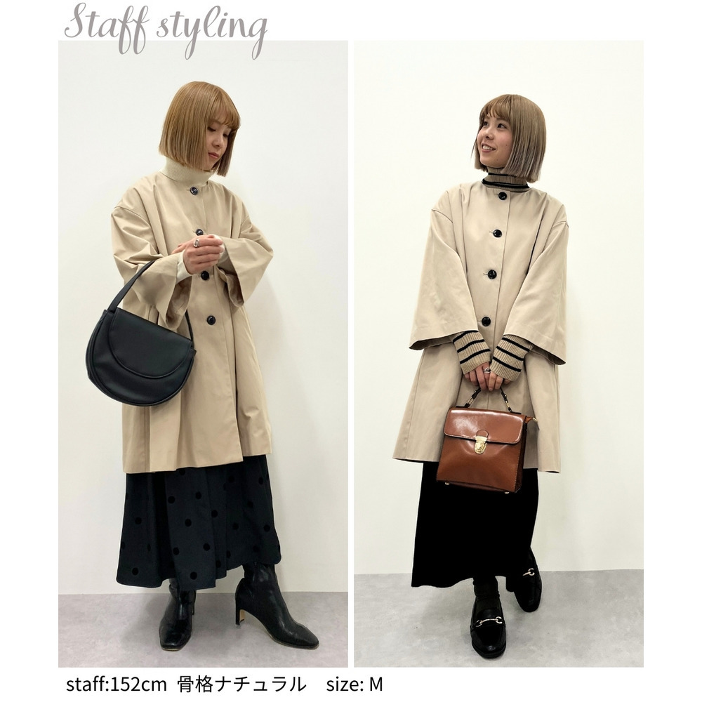 【入学式・卒業式・フォーマル】洗えるデザインノーカラーコート 大きいサイズ Callarus20