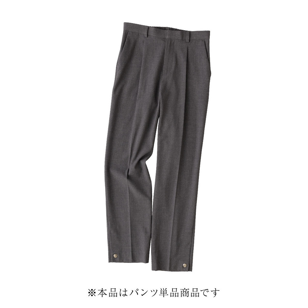 【入学式・卒業式・フォーマル】<単品>ストレッチ裾ボタンデザインテーパードパンツ 大きいサイズ Callarus6