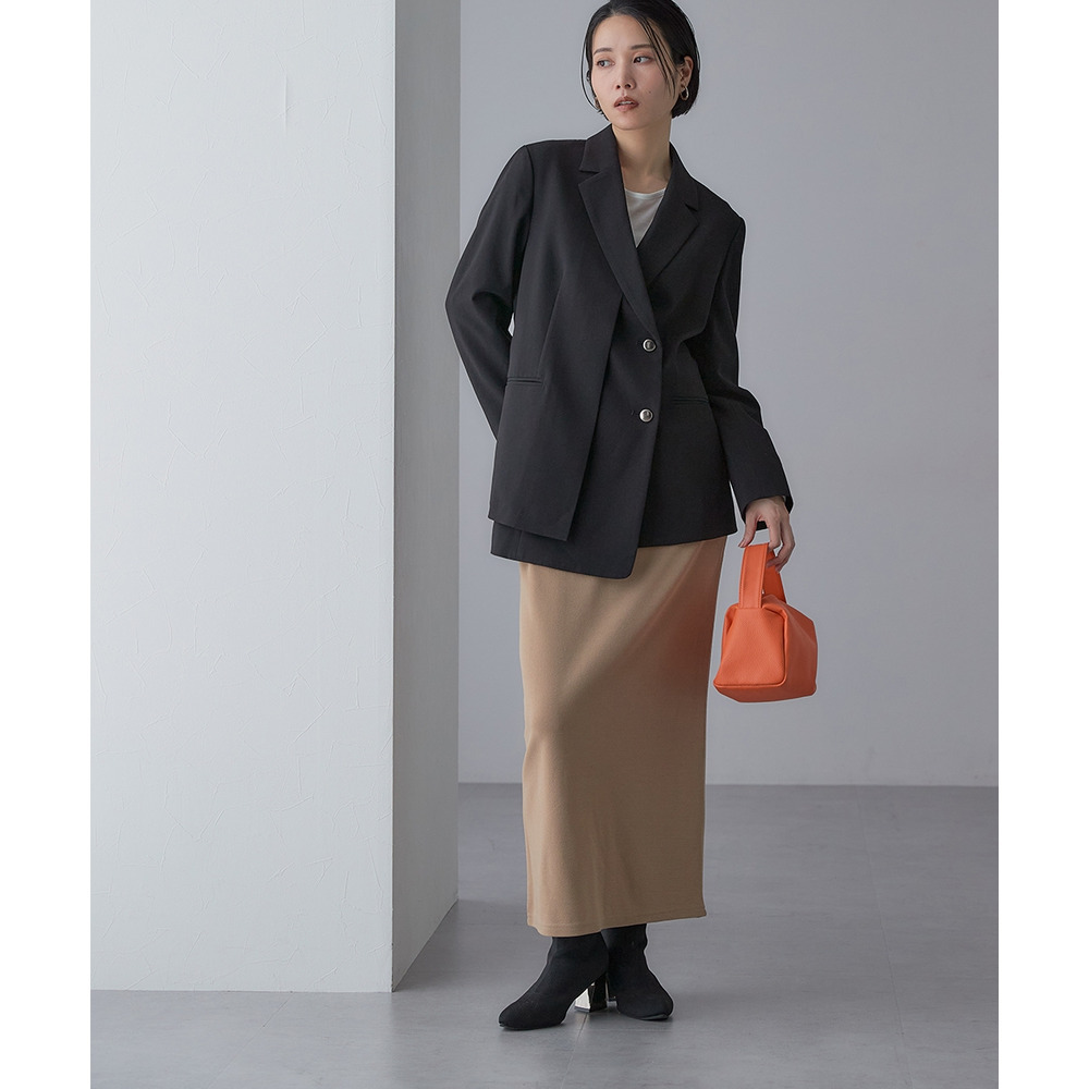 【入学式・卒業式・フォーマル】<単品>ストレッチレイヤーデザインテーラードジャケット 大きいサイズ Callarus24