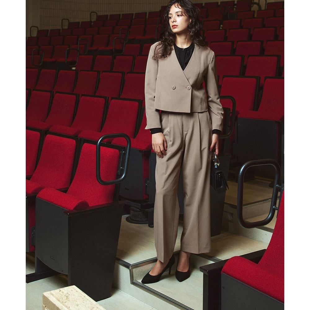 【入学式・卒業式・フォーマル】<単品>パウダークロスフロントフリルデザインブラウス 大きいサイズ Callarus7