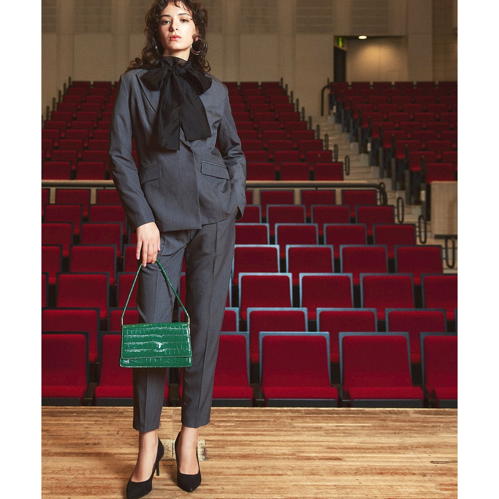 【入学式・卒業式・フォーマル】<単品>シアーボイルボウタイリボンデザインブラウス 大きいサイズ Callarus10