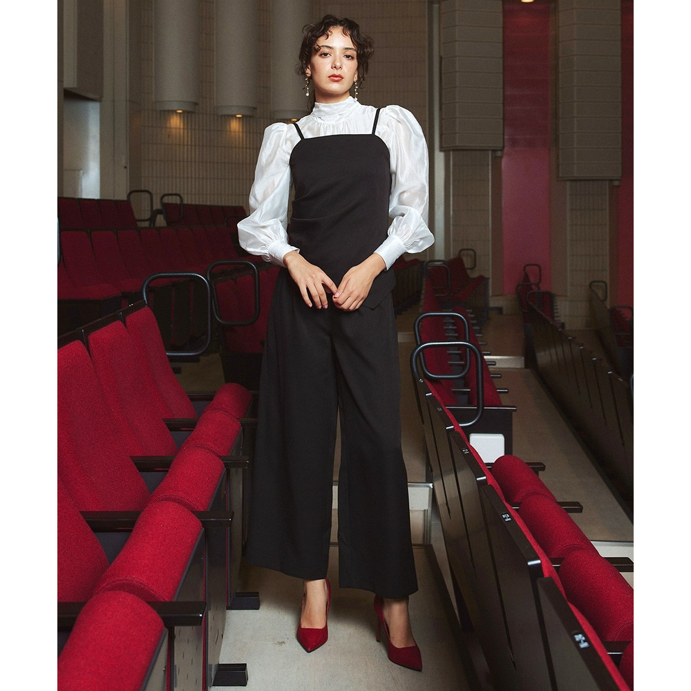 【入学式・卒業式・フォーマル】<単品>シアーボイルボウタイリボンデザインブラウス 大きいサイズ Callarus12