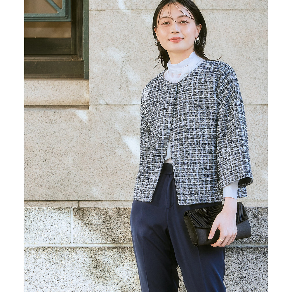 【入学式・卒業式・フォーマル】<単品>シアーボイルボウタイリボンデザインブラウス 大きいサイズ Callarus18