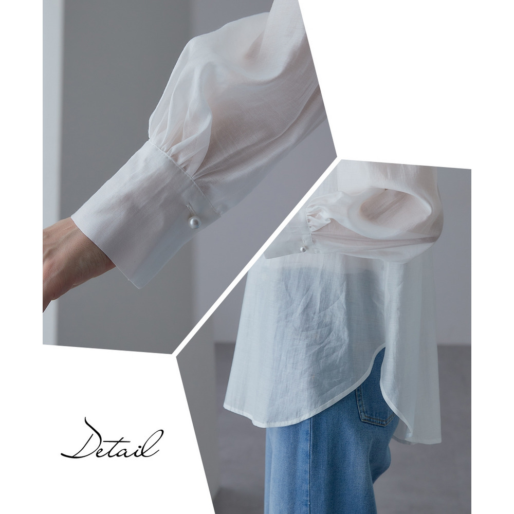 【入学式・卒業式・フォーマル】<単品>シアーボイルボウタイリボンデザインブラウス 大きいサイズ Callarus29