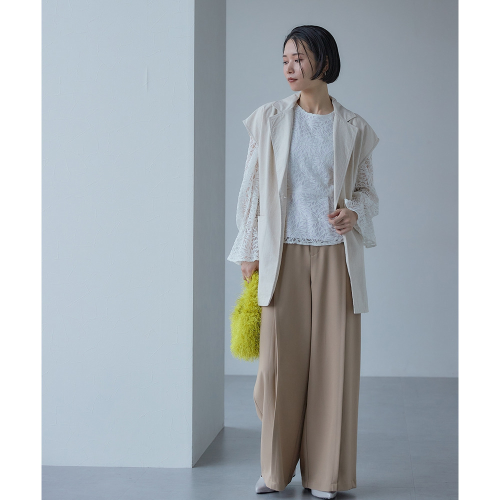 【入学式・卒業式・フォーマル】<単品>総レースペプラムデザインブラウス 大きいサイズ Callarus20