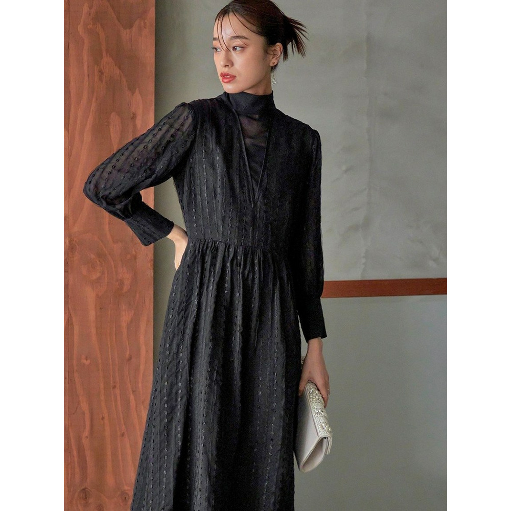 【大きいサイズ】【結婚式・パーティー・オケージョンドレス】＜Callarus＞Back Ribbon design Onepiece Dress24