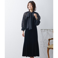 【結婚式・パーティー・オケージョンドレス】2WAYボレロ+ベロアキャミワンピースドレス 大きいサイズ Neina
