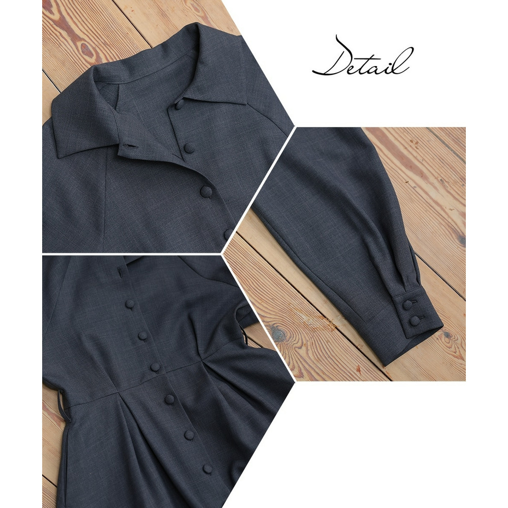 【入学式・卒業式・フォーマル】ベルテッドラグランコートワンピース(共布ベルト・ブローチ付) 大きいサイズ Neina30