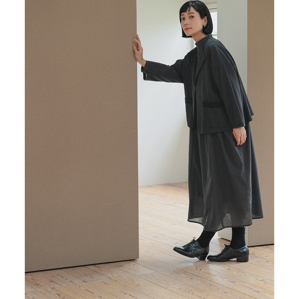 【入学式・卒業式・フォーマル】スモッキング刺繍ワンピース+ラペルデザインジャケットアンサンブル 大きいサイズ Neina11