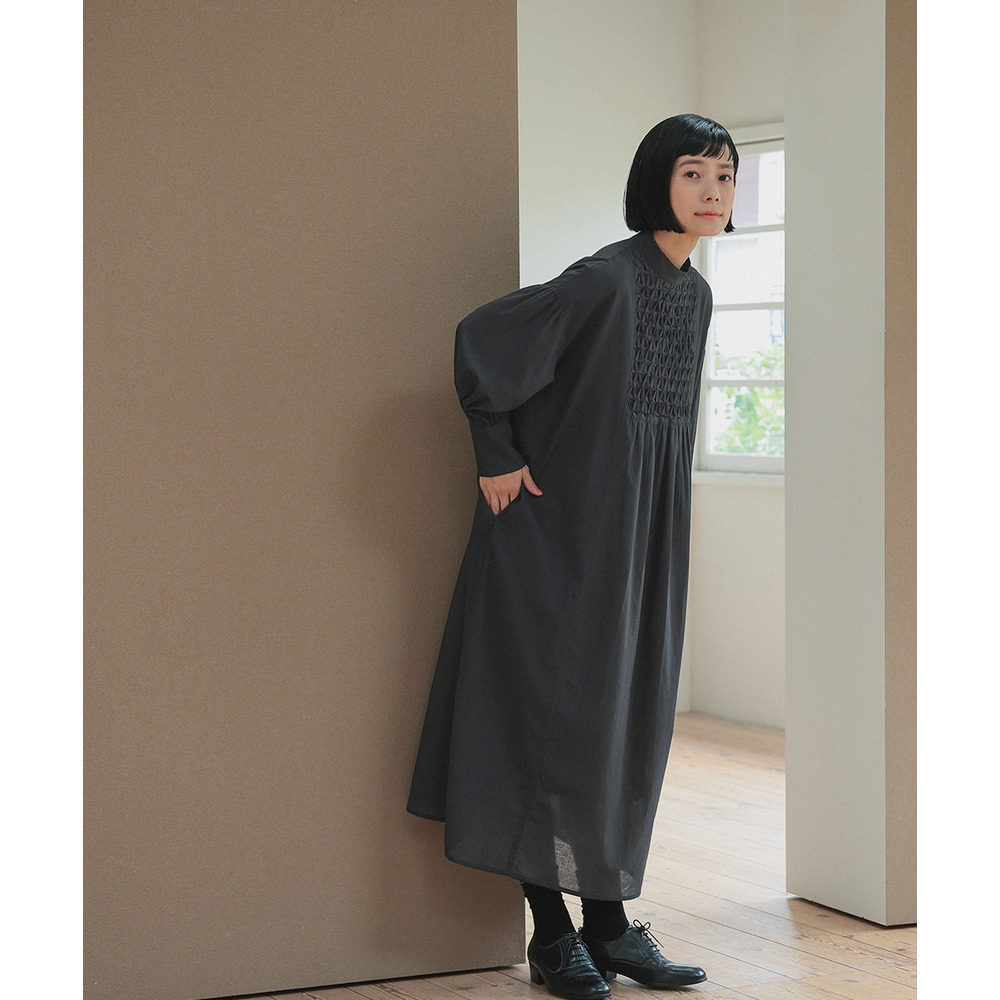 【入学式・卒業式・フォーマル】スモッキング刺繍ワンピース+ラペルデザインジャケットアンサンブル 大きいサイズ Neina6