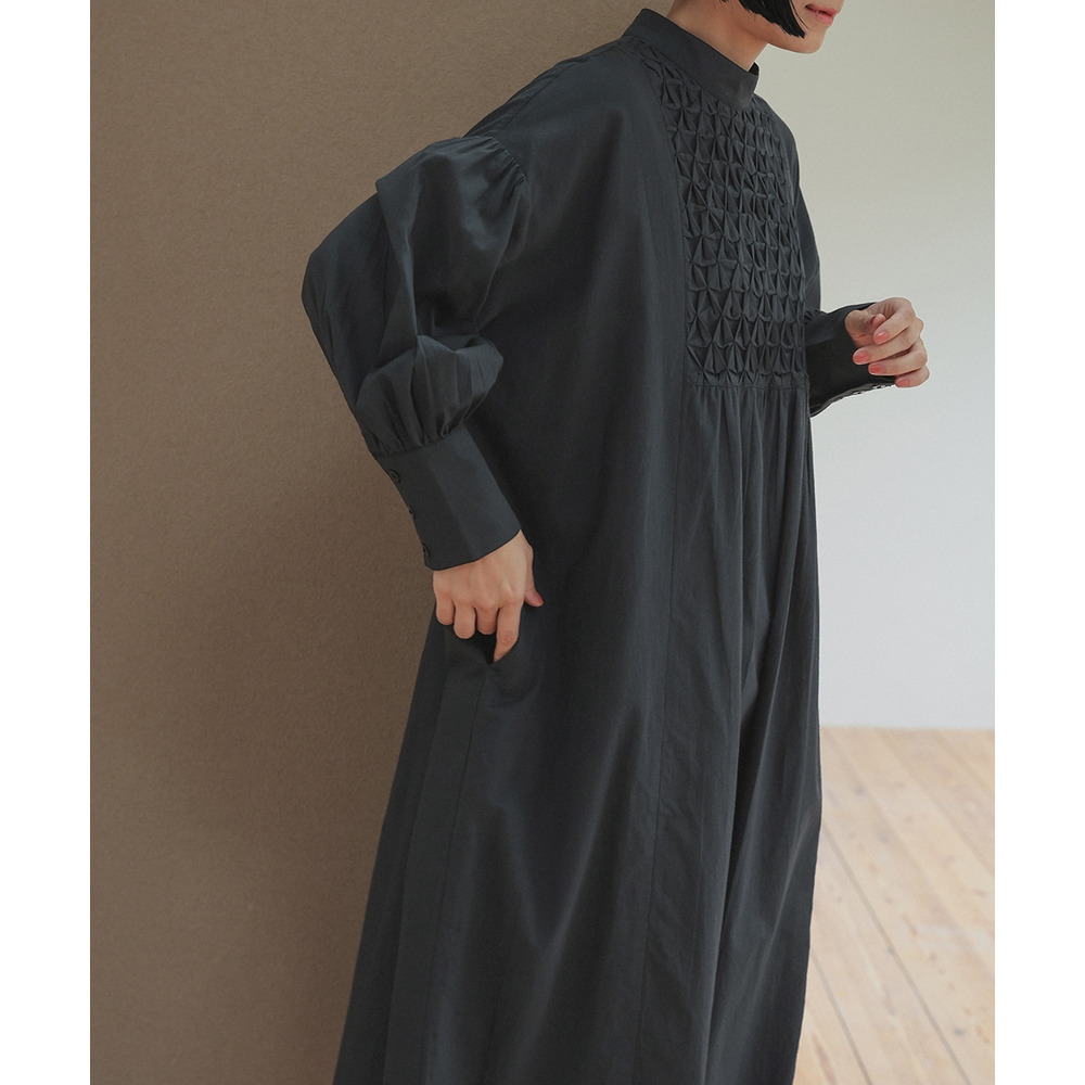 【入学式・卒業式・フォーマル】スモッキング刺繍ワンピース+ラペルデザインジャケットアンサンブル 大きいサイズ Neina9