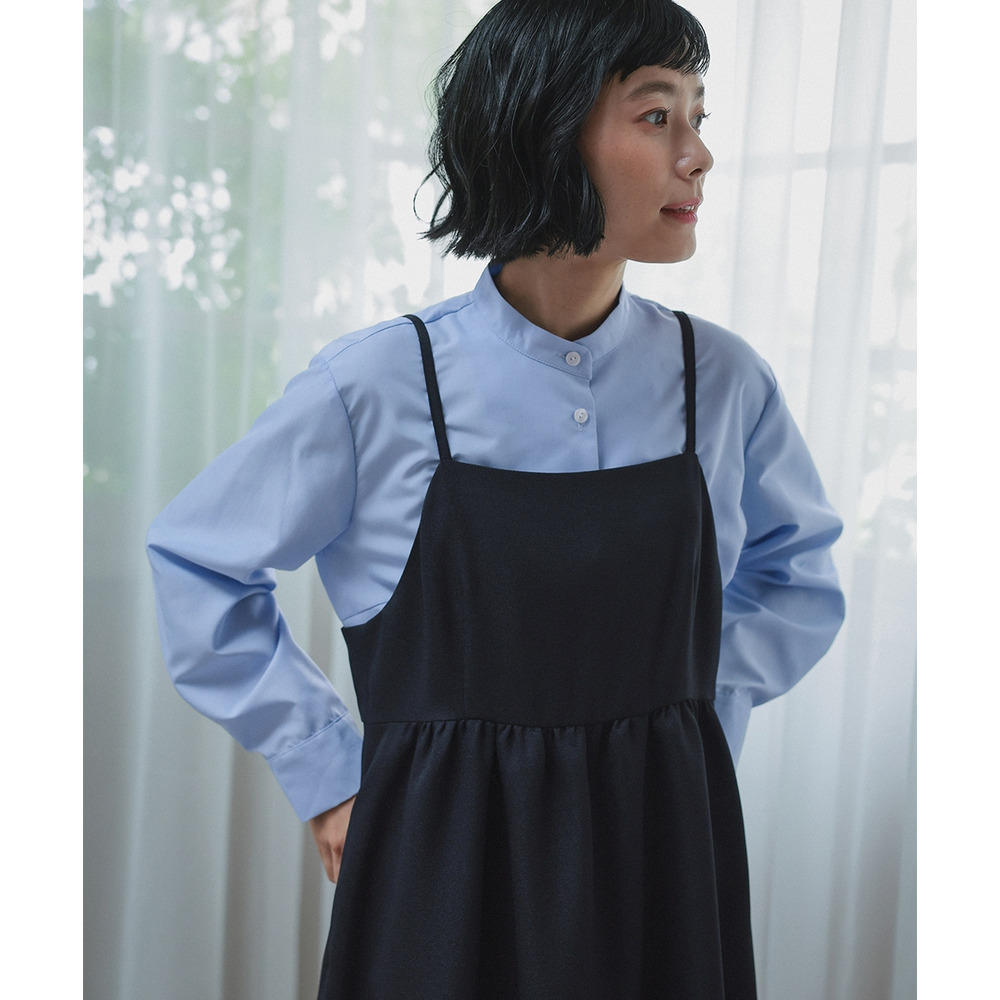 【入学式・卒業式・フォーマル】ドビー織ジャケットアンサンブル3点セット(ジャケット+ブラウス+キャミワンピース) 大きいサイズ Neina23