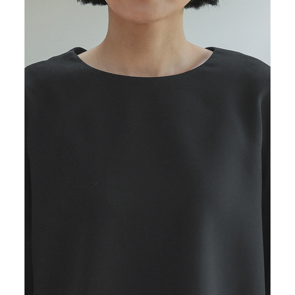 【喪服・礼服】日本製生地使用 洗える防しわバックリボンブラウス+ワイドパンツセットアップスーツ 大きいサイズ Neina23