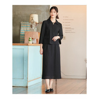 【入学式・卒業式・フォーマル】サークルレースジャケットスカートスーツ2点セット　大きいサイズ　Neina