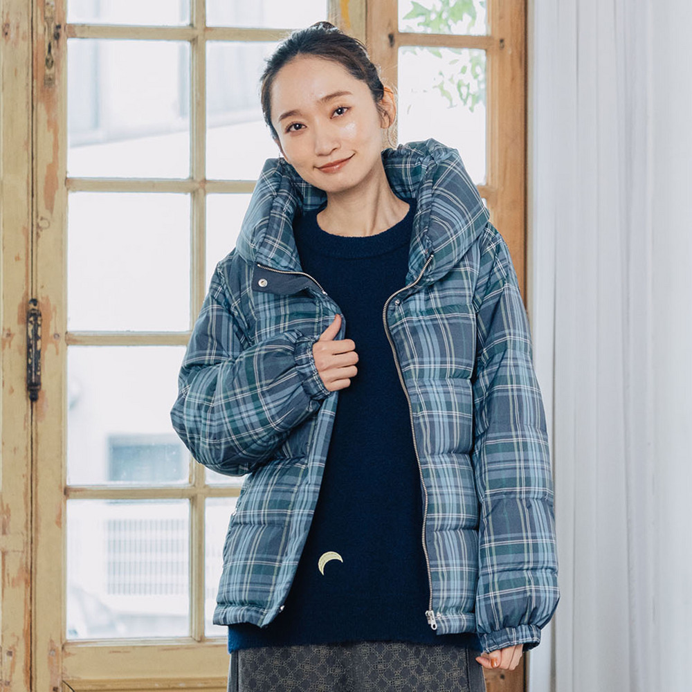 21号(6L～) FONTLAB リバーシブルチェックダウンジャケット