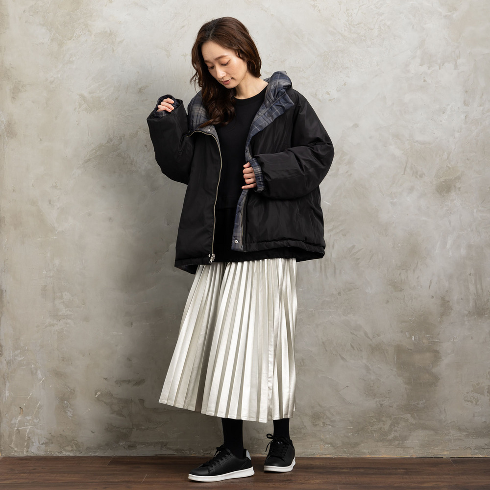 21号(6L~) FONTLAB リバーシブルチェックダウンジャケット10