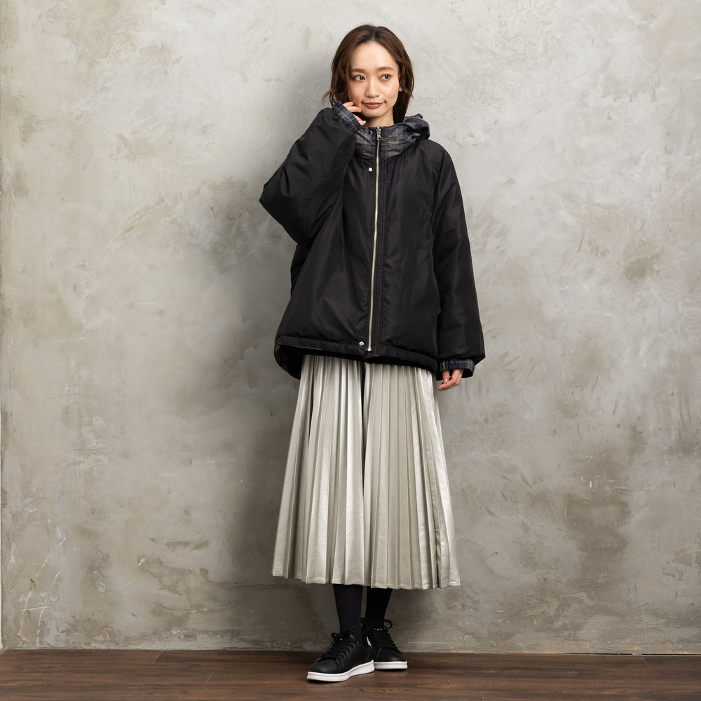 21号(6L~) FONTLAB リバーシブルチェックダウンジャケット12